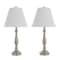 Hastings Home Table Lamps Set of 2, Traditional Brushed Steel (2 LED Bulbs included) by Hastings Home 955790HNC - alternate 1